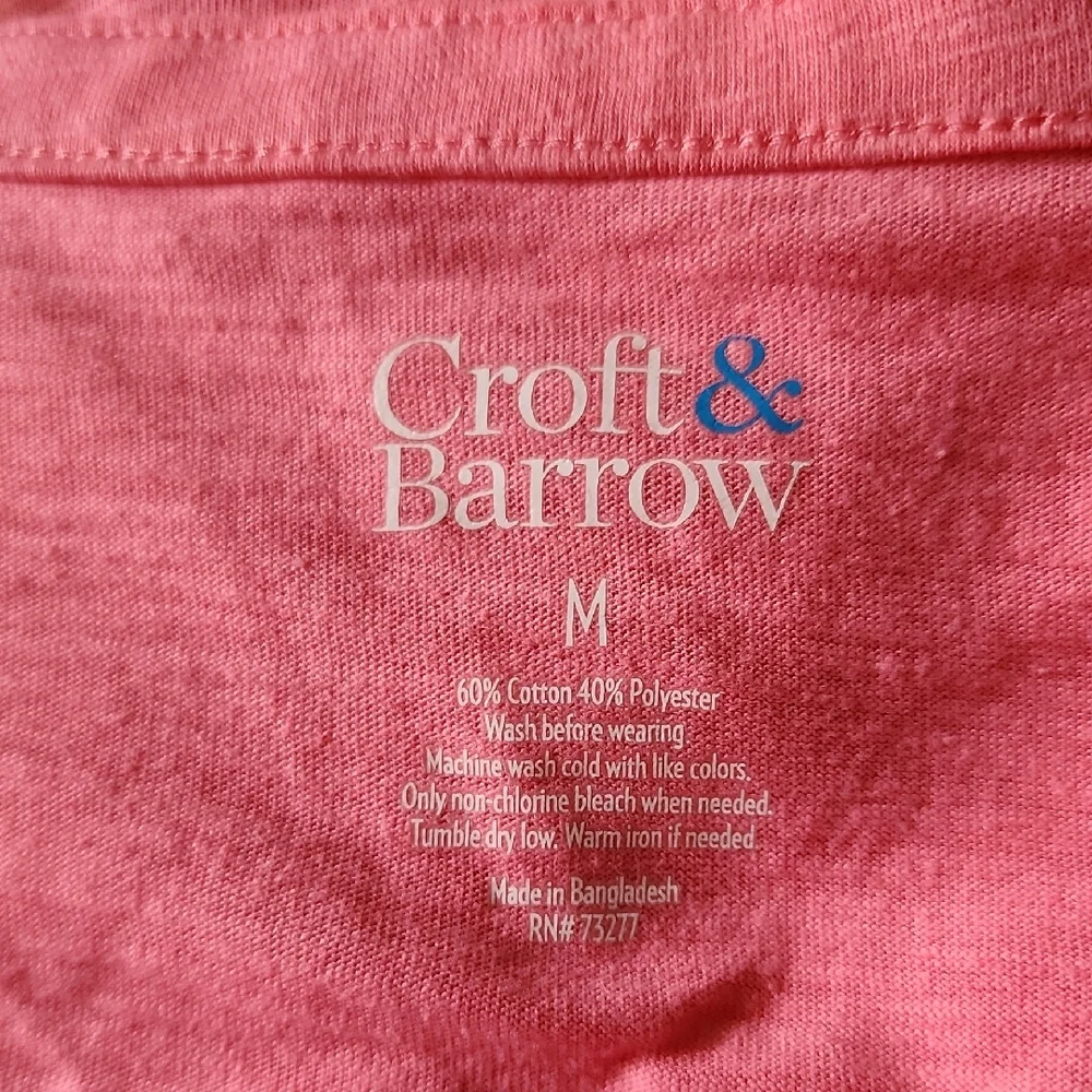 Croft & Barrow Women's Rose Button-Up Blouse - Picture 9 of 10